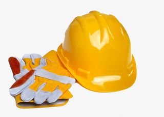 安全帽和手套免抠