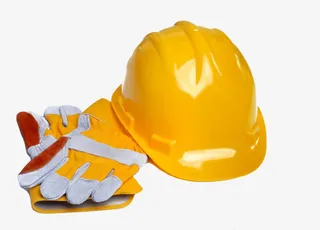安全帽和手套免抠