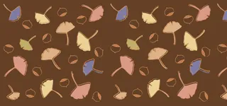 银杏树叶纹理背景