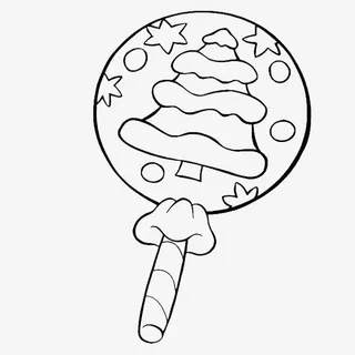 棒棒糖食物简笔画免抠