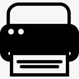 黑暗的打印机图标免抠