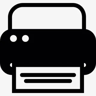 黑暗的打印机图标免抠