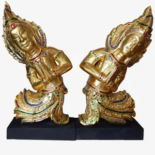 泰美居东南亚木雕摆件免抠