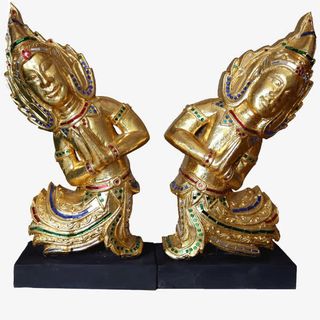 泰美居东南亚木雕摆件免抠