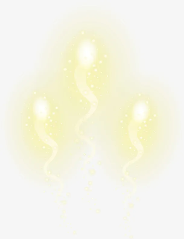 春节梦幻黄色烟花免抠