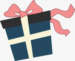 手绘精美礼盒免抠