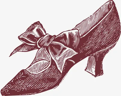 手绘高跟鞋免抠