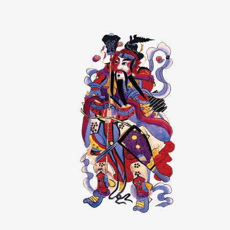 门神贴画免抠