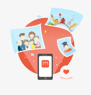 热气球相片免抠