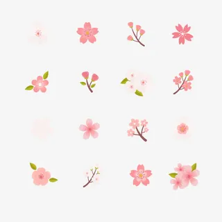 矢量小花朵免抠 矢量小花朵免抠