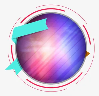 紫色促销渐变球体免抠