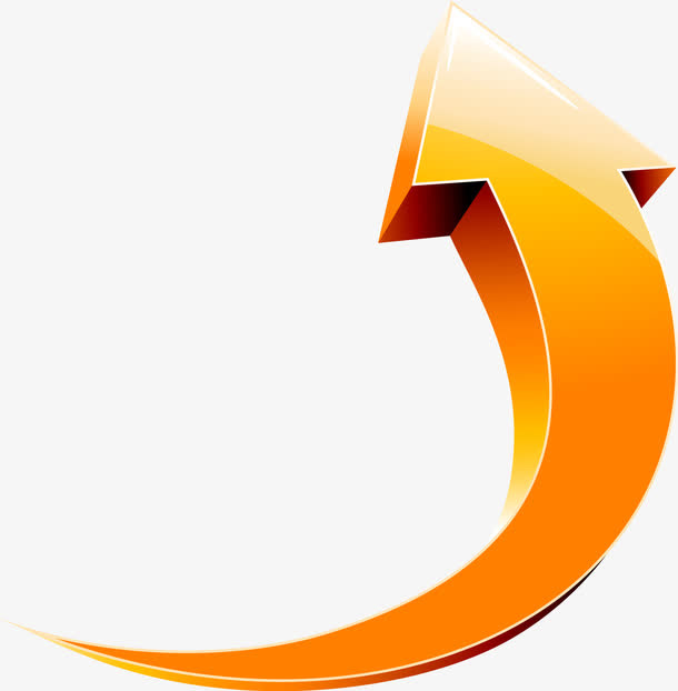 矢量动感彩色箭头免抠