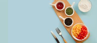 健康养生蓝色简约banner高清