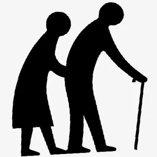 老人矢量素材免抠