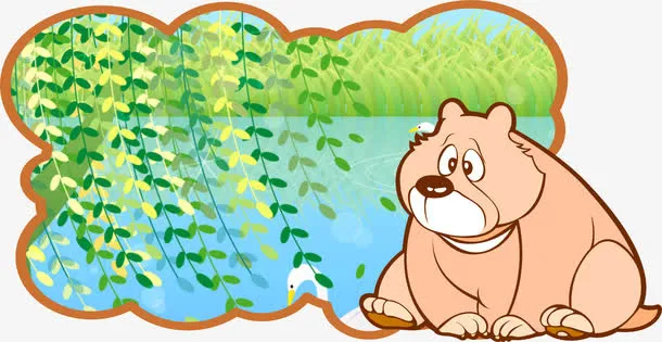 柳树门牌免抠