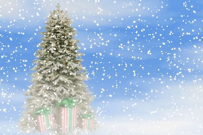 新年圣诞蓝色背景（1920*1280）高清