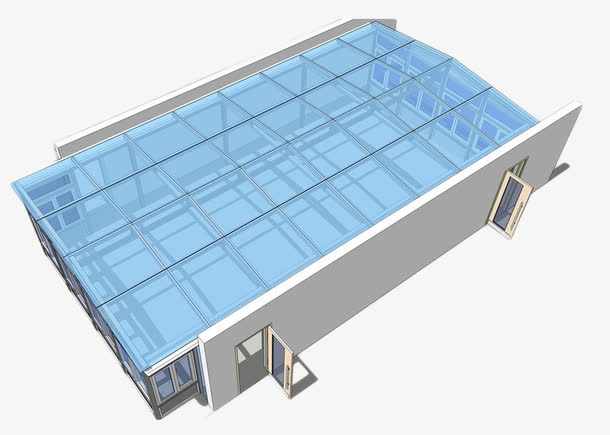 玻璃房结构图免抠