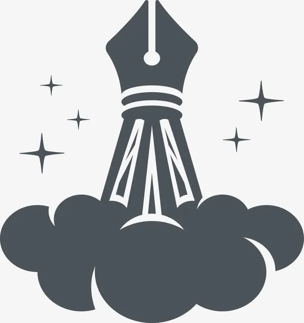 创意钢笔尖火箭免抠