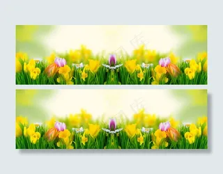 美丽花朵淘宝海报背景