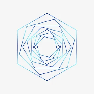 多边形渐变线框免抠