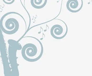 绿色萨克斯管螺旋花纹中秋背景