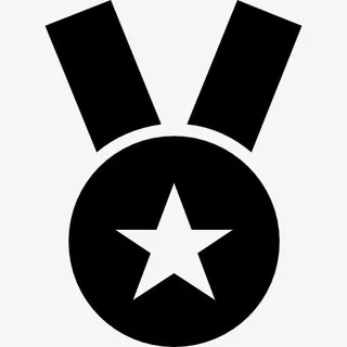 星勋章项链运动符号图标免抠