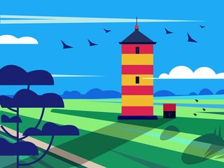 插画 田园风格免抠