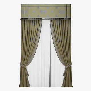 朴素的窗帘免抠