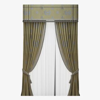 朴素的窗帘免抠