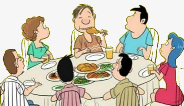 卡通聚会免抠