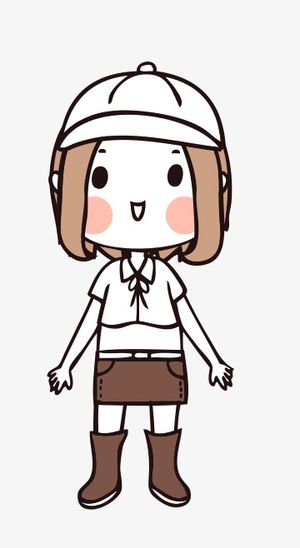 人物手绘插画可爱素材43免抠