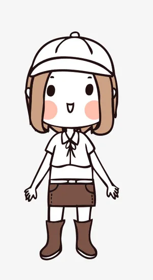 人物手绘插画可爱素材43免抠