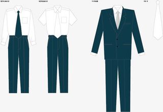 男工作服矢量素材免抠