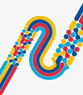 抽象缤纷线条底纹免抠