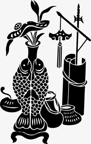 传统古典花纹素材免抠