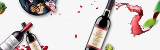 奢华红酒促销季简约花瓣背景高清