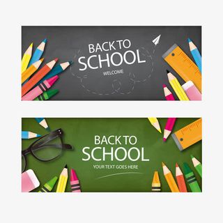 矢量卡通返校免抠