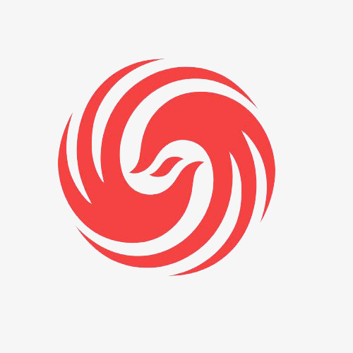 红色凤凰网专属标志免抠
