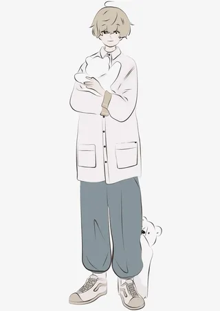 抱小熊的男生免抠