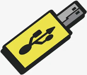 卡通电脑用品U盘免抠