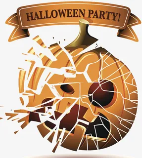 万圣节主题标签设计免抠