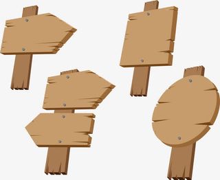 矢量手绘木板免抠