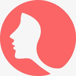 红色美容机构标识设计免抠 红色美容机构标识设计免抠