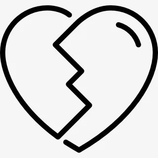 破碎的心图标免抠