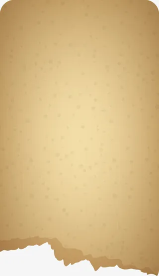 黄色复古矢量纸张图免抠