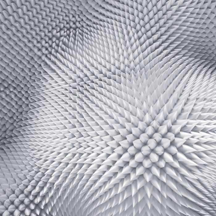 银色立体尖刺纹理背景高清