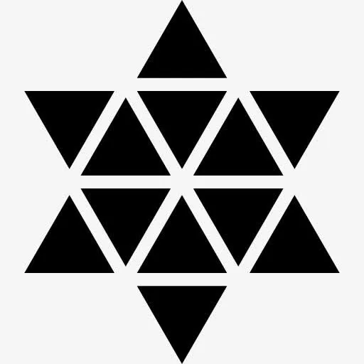 多角星六点图标免抠图标元素