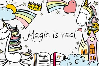 卡通可爱线条小动物装饰设计小白免抠