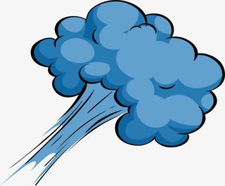 喷射而出的气体免抠