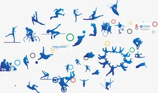 运动剪影，免抠